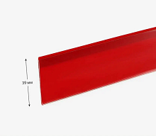 Шелфтокер красный 1000х39 на скотче самоклеящийся